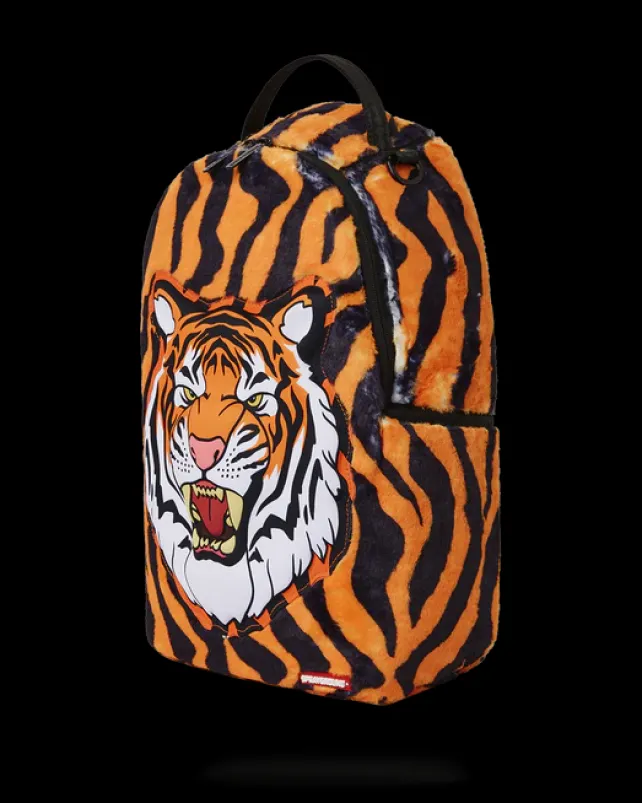 BACKPACKS>SPRAYGROUND TIGER COZY VELOUR FUR BACKPACK