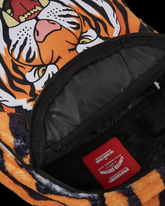 BACKPACKS>SPRAYGROUND TIGER COZY VELOUR FUR BACKPACK
