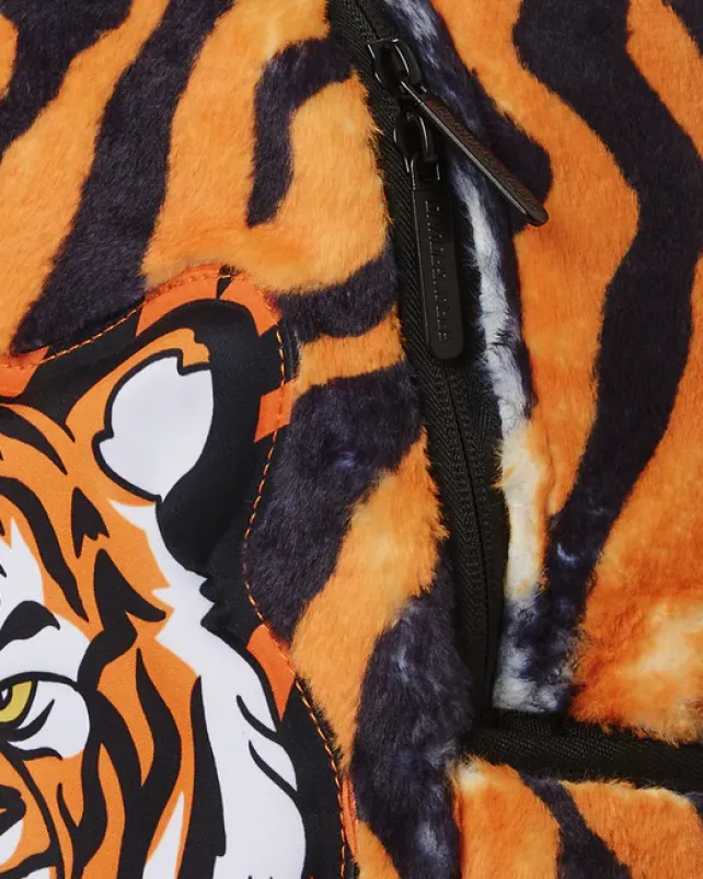 BACKPACKS>SPRAYGROUND TIGER COZY VELOUR FUR BACKPACK