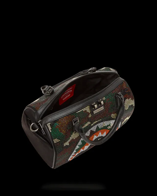 DUFFLES>SPRAYGROUND TRINITY CAMO MINI DUFFLE