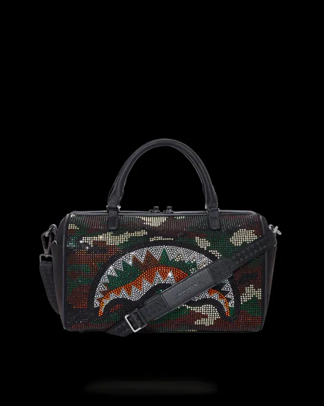 DUFFLES>SPRAYGROUND TRINITY CAMO MINI DUFFLE