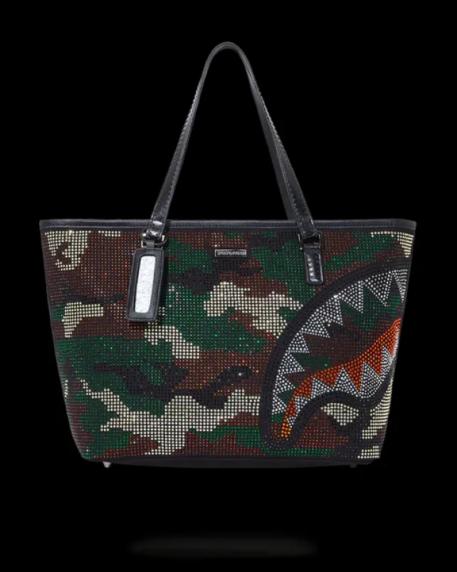 HANDBAGS|TOTES>SPRAYGROUND TRINITY CAMO TOTE