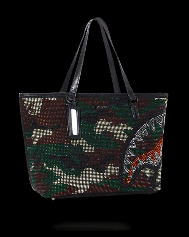 HANDBAGS|TOTES>SPRAYGROUND TRINITY CAMO TOTE