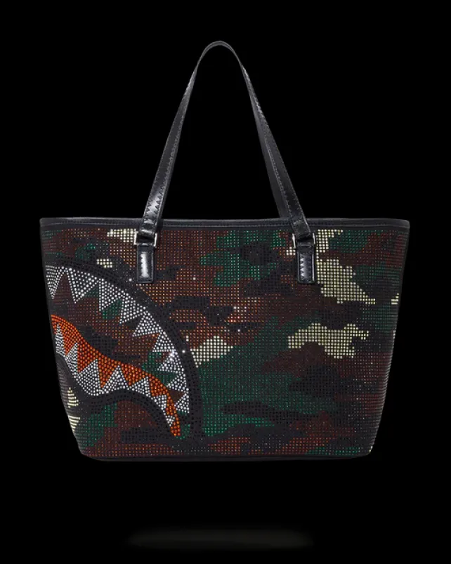 HANDBAGS|TOTES>SPRAYGROUND TRINITY CAMO TOTE