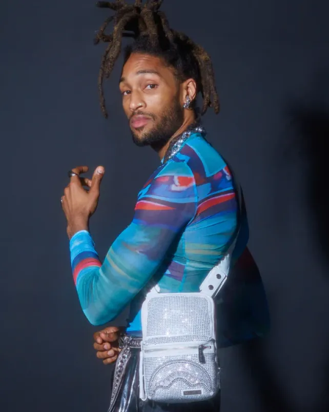 SLINGS|CROSSBODYS>SPRAYGROUND TRINITY CRYSTAL SLING