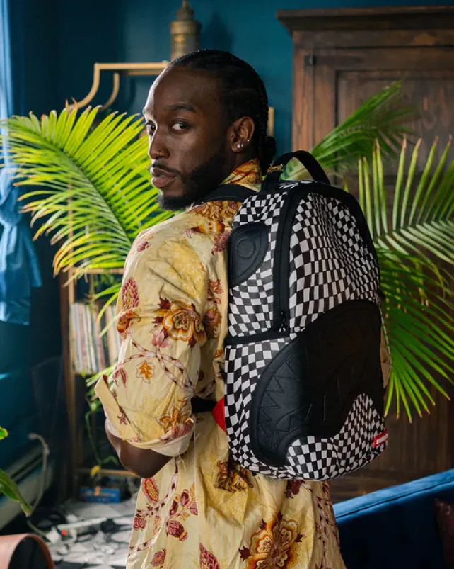 BACKPACKS>SPRAYGROUND TRIPPY CHECK DLX BACKPACK