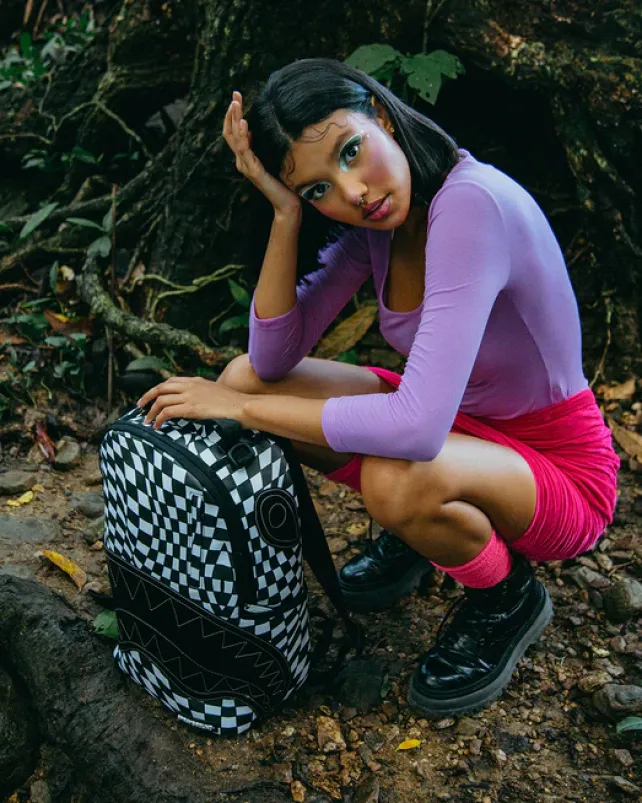 BACKPACKS>SPRAYGROUND TRIPPY CHECK DLX BACKPACK