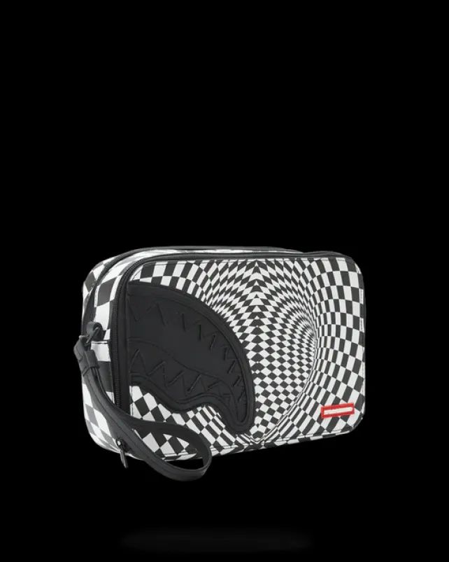 TOILETRIES AKA MONEY BAGS>SPRAYGROUND TRIPPY CHECK TOILETRY AKA MONEY BAG