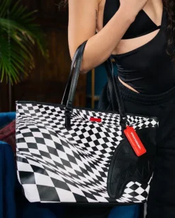 TOTES>SPRAYGROUND TRIPPY CHECK TOTE