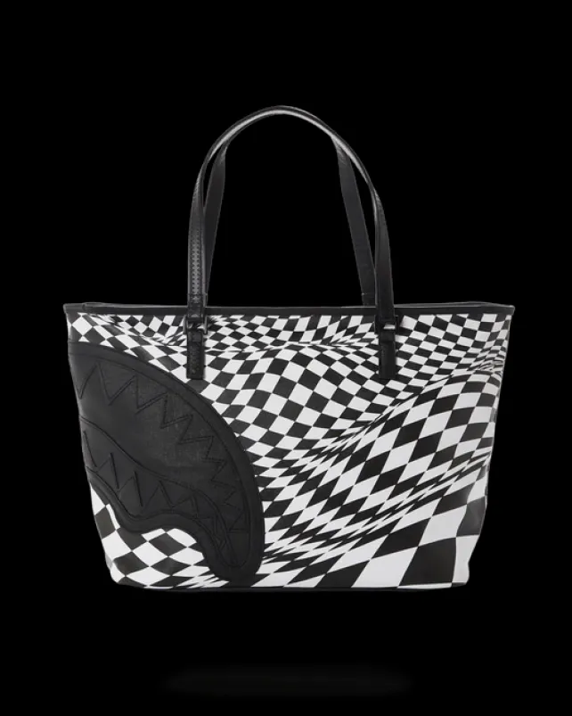 TOTES>SPRAYGROUND TRIPPY CHECK TOTE