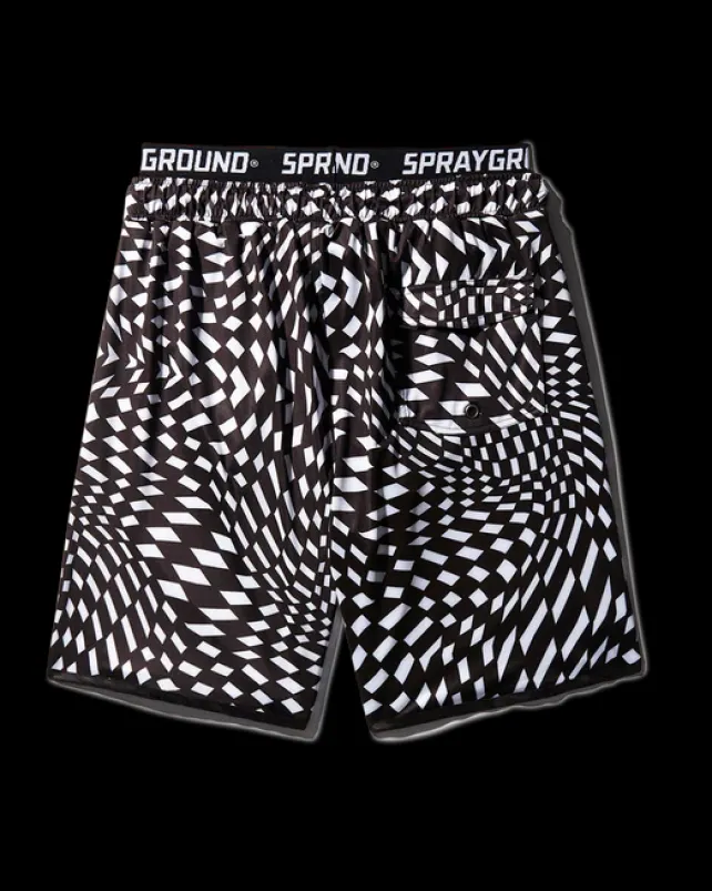 SWIMWEAR>SPRAYGROUND TRIPPY CORTO SWIM TRUNKS