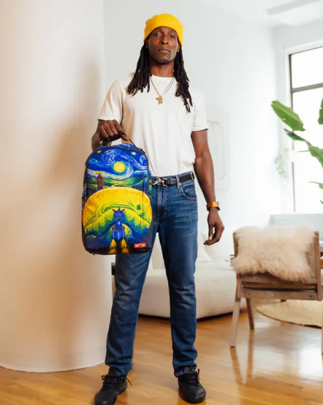 BACKPACKS>SPRAYGROUND TRIPPY NIGHTS RABBBIT EDITION RON ENGLISH COLLAB