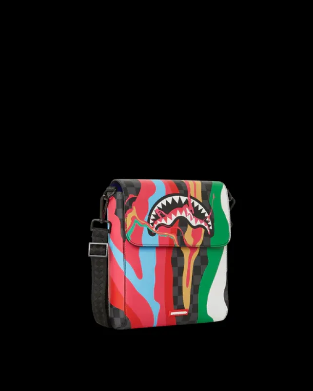 SLINGS|CROSSBODYS>SPRAYGROUND TRIPPY TAFFY LARGE SLING CROSSBODY