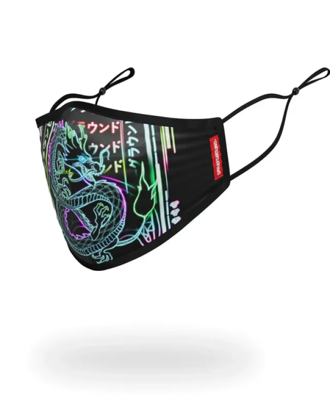 FACE MASKS>SPRAYGROUND u30cau30a4u30c8u30c9u30e9u30b4u30f3 (NITE DRAGON) FACE MASK