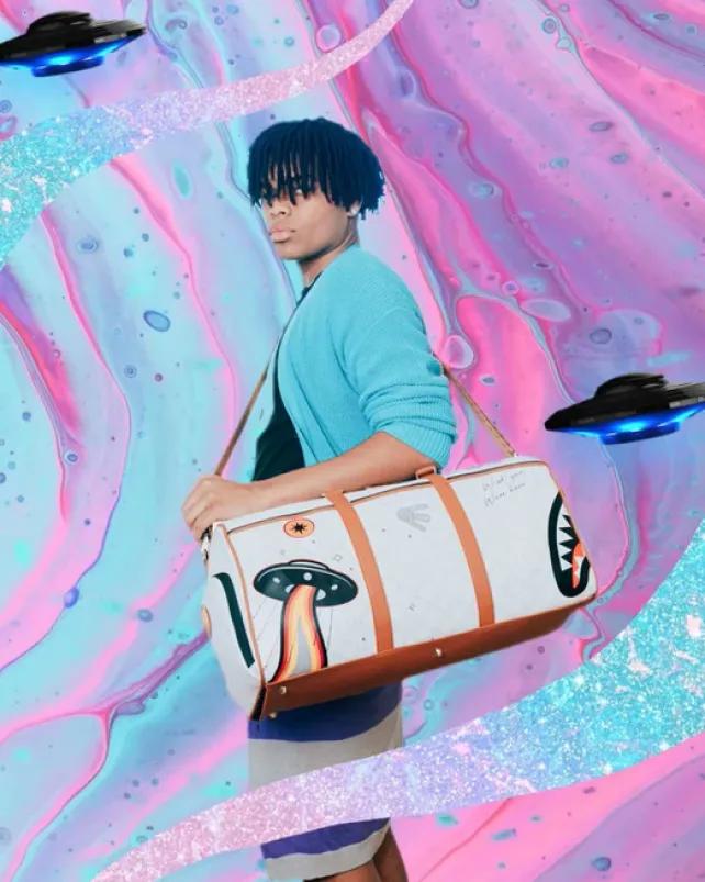 DUFFLES>SPRAYGROUND UFO EXTRA EXTRA TERRESTRIAL DUFFLE