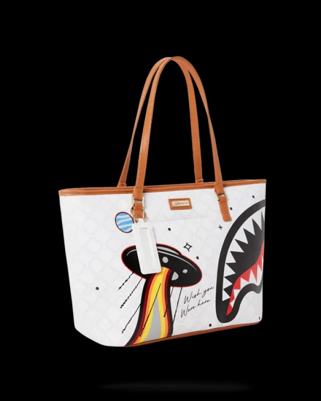 TOTES>SPRAYGROUND UFO FLYING COLORS TOTE