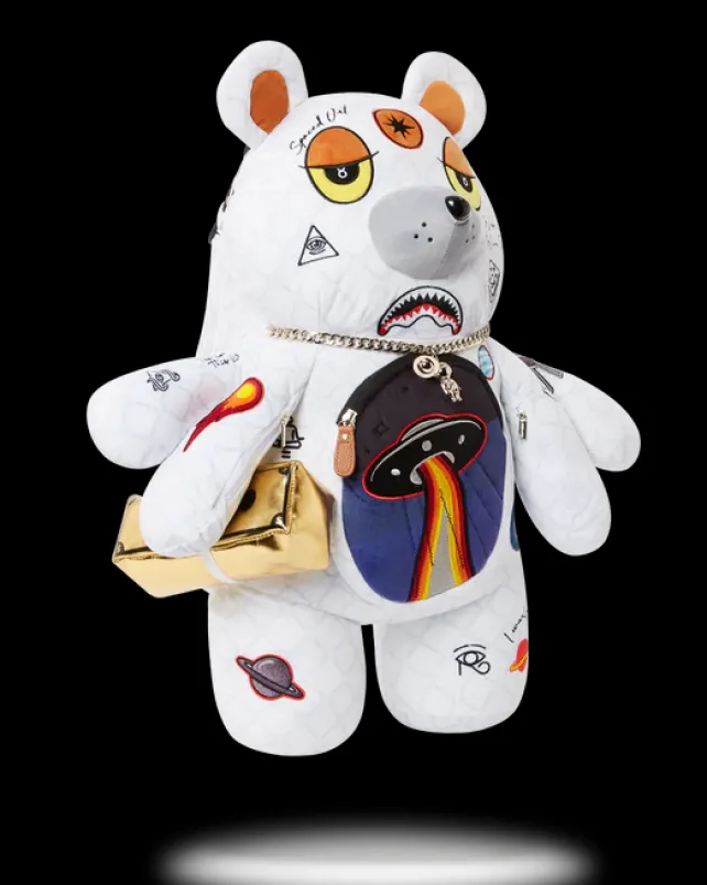 TEDDY BEAR BACKPACKS|BACKPACKS>SPRAYGROUND UFO SPACED OUT MONEYBEAR TEDDYBEAR BACKPACK