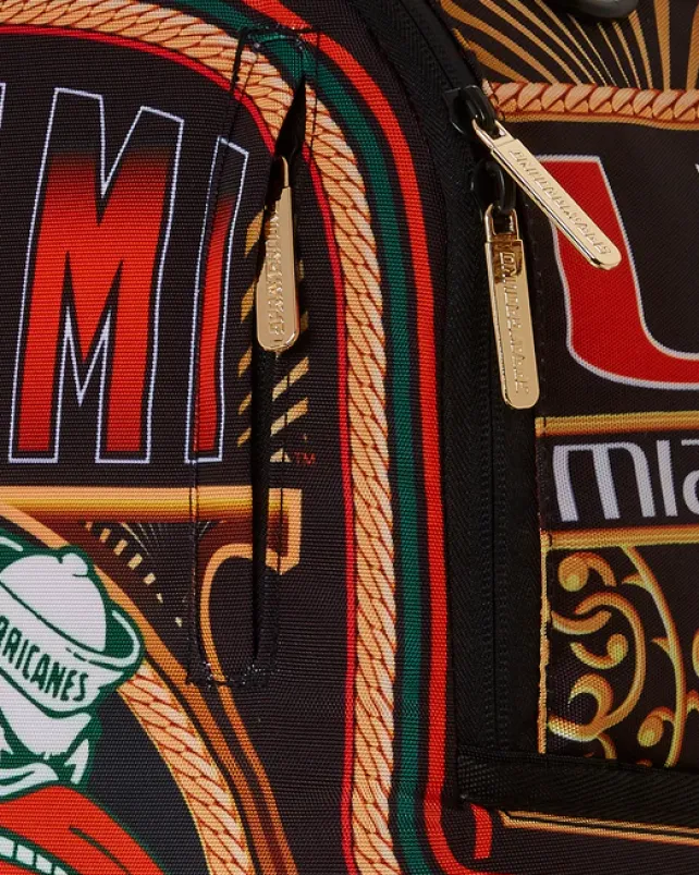BACKPACKS>SPRAYGROUND UNIVERSITY OF MIAMI BACKPACK (DLXR)