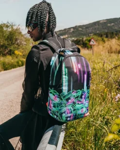 BACKPACKS>SPRAYGROUND u6697u53f7u901au8ca8u30b9u30bfu30c3u30af (CRYPTO STACKS) BACKPACK