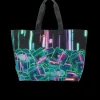 BEACH & GYM TOTES>SPRAYGROUND u6697u53f7u901au8ca8u30b9u30bfu30c3u30af (CRYPTO STACKS) TOTE