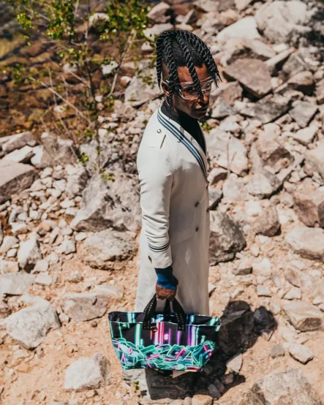 BEACH & GYM TOTES>SPRAYGROUND u6697u53f7u901au8ca8u30b9u30bfu30c3u30af (CRYPTO STACKS) TOTE