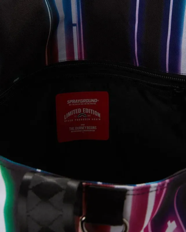 BEACH & GYM TOTES>SPRAYGROUND u6697u53f7u901au8ca8u30b9u30bfu30c3u30af (CRYPTO STACKS) TOTE