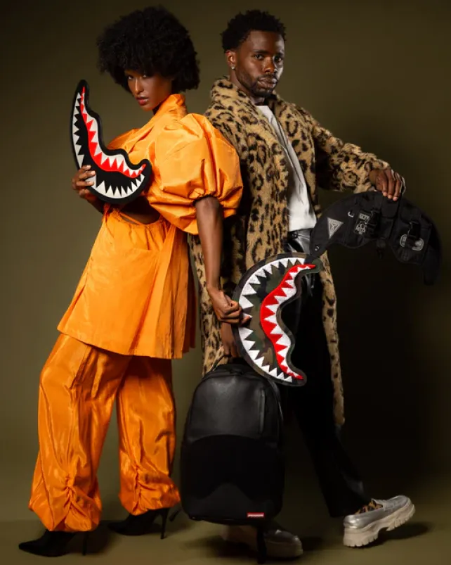 BACKPACKS>SPRAYGROUND VELCRO SHARK - 3 INTERCHANGEABLE SHARKS BACKPACK (DLXV)