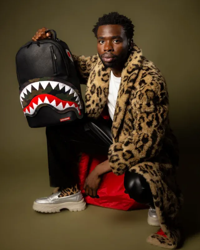 BACKPACKS>SPRAYGROUND VELCRO SHARK - 3 INTERCHANGEABLE SHARKS BACKPACK (DLXV)