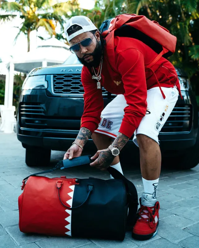 DUFFLES>SPRAYGROUND VERTICAL SHARK CUT u0026 SEW DUFFLE