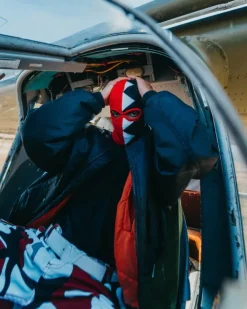 SKI MASKS|COLD WEATHER GEAR>SPRAYGROUND VERTICAL SHARK SKI MASK