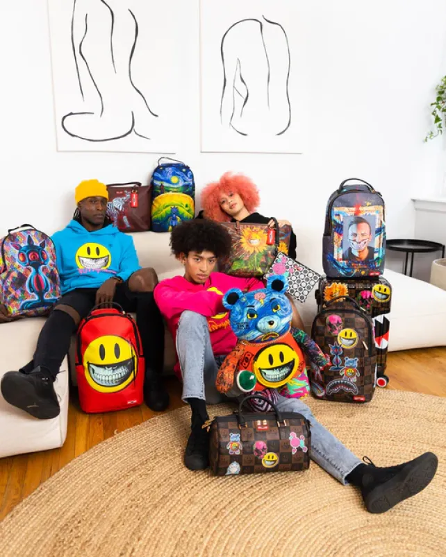 TEDDY BEAR BACKPACKS|BACKPACKS>SPRAYGROUND VILLAIN MONEY BEAR TEDDYBEAR RON ENGLISH EDITION BACKPACK