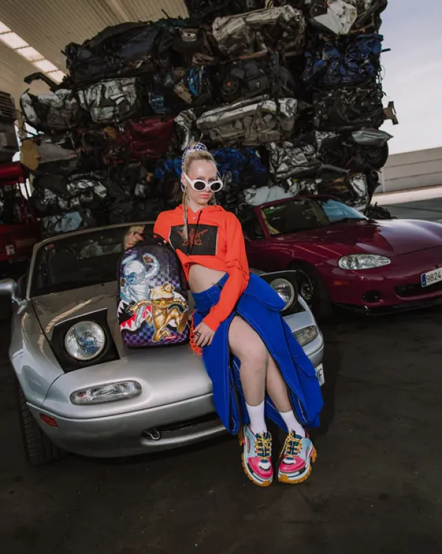 BACKPACKS>SPRAYGROUND WE OUT HERE BACKPACK (DLXV)