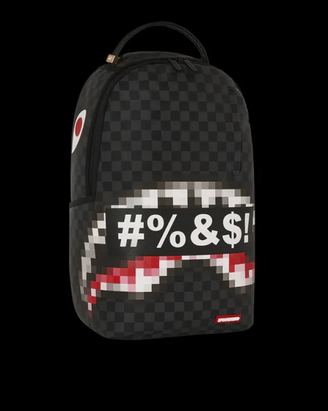 BACKPACKS>SPRAYGROUND 'WHAT THE BEEP' SHARK BACKPACK