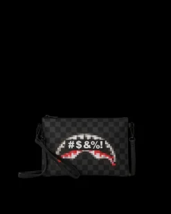 CROSSOVER CLUTCHES>SPRAYGROUND 'WHAT THE BEEP' SHARK CROSSOVER CLUTCH