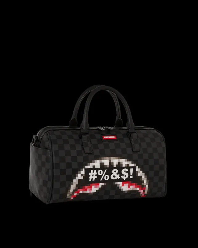 DUFFLES>SPRAYGROUND 'WHAT THE BEEP' SHARK MINI DUFFLE