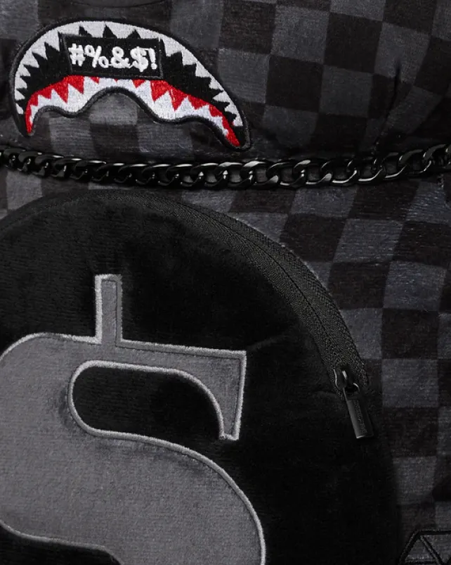 TEDDY BEAR BACKPACKS|BACKPACKS>SPRAYGROUND 'WHAT THE BEEP' SHARK MONEYBEAR TEDDYBEAR BACKPACK