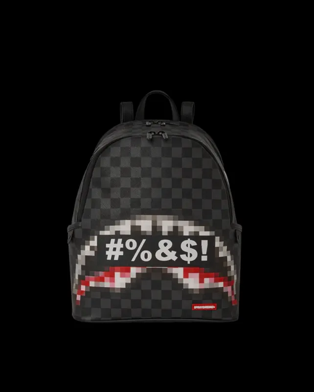SAVAGES|BACKPACKS>SPRAYGROUND 'WHAT THE BEEP' SHARK SAVAGE BACKPACK