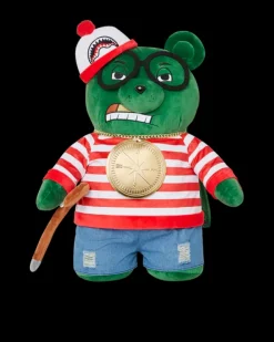 TEDDY BEAR BACKPACKS|BACKPACKS>SPRAYGROUND WHERES WALDO MONEYBEAR TEDDYBEAR BACKPACK