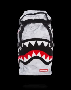 BACKPACKS>SPRAYGROUND WHITE MARBLE TOP LOADER