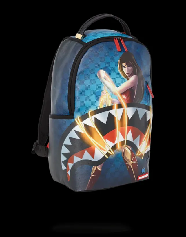 BACKPACKS>SPRAYGROUND WONDER WOMAN: LASSO SHARK DLXV BACKPACK