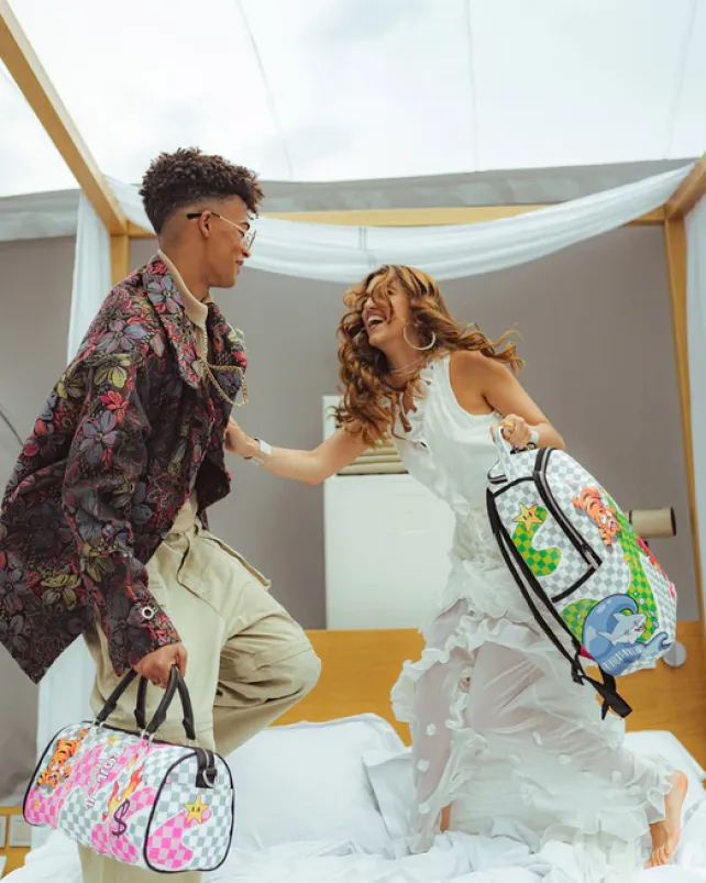 DUFFLES>SPRAYGROUND WTF KNOCKOUT MINI DUFFLE