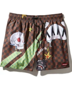 SWIMWEAR>SPRAYGROUND WTF SHARK SHOTO SWIM TRUNKS