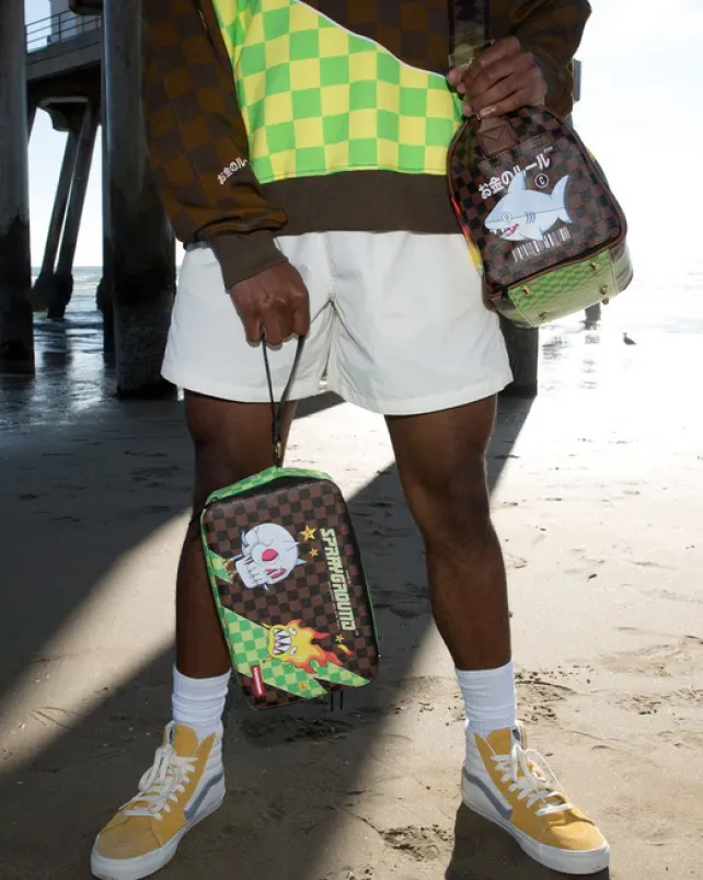 TOILETRIES AKA MONEY BAGS>SPRAYGROUND WTF SHARK TOILETRY BAG