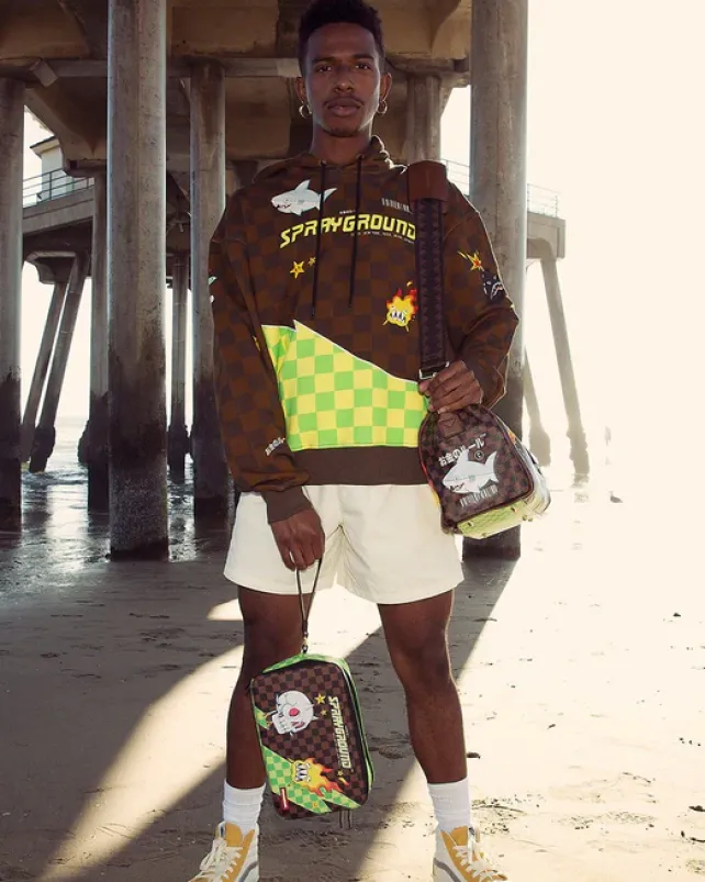 TOILETRIES AKA MONEY BAGS>SPRAYGROUND WTF SHARK TOILETRY BAG
