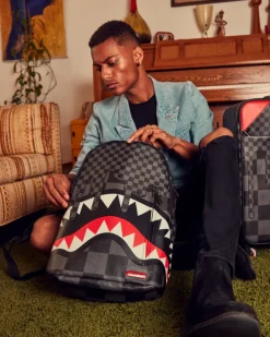 BACKPACKS>SPRAYGROUND XTC GREY SHARKS IN PARIS BACKPACK (DLXV)
