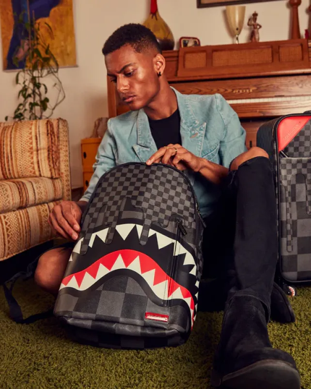 BACKPACKS>SPRAYGROUND XTC GREY SHARKS IN PARIS BACKPACK (DLXV)