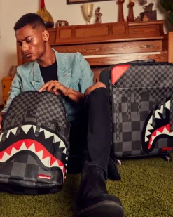 CARRY-ON LUGGAGE>SPRAYGROUND XTC GREY SHARKS IN PARIS JETSETTER CARRY-ON LUGGAGE