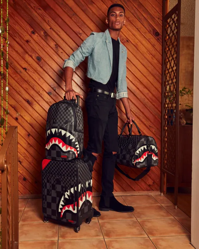 CARRY-ON LUGGAGE>SPRAYGROUND XTC GREY SHARKS IN PARIS JETSETTER CARRY-ON LUGGAGE