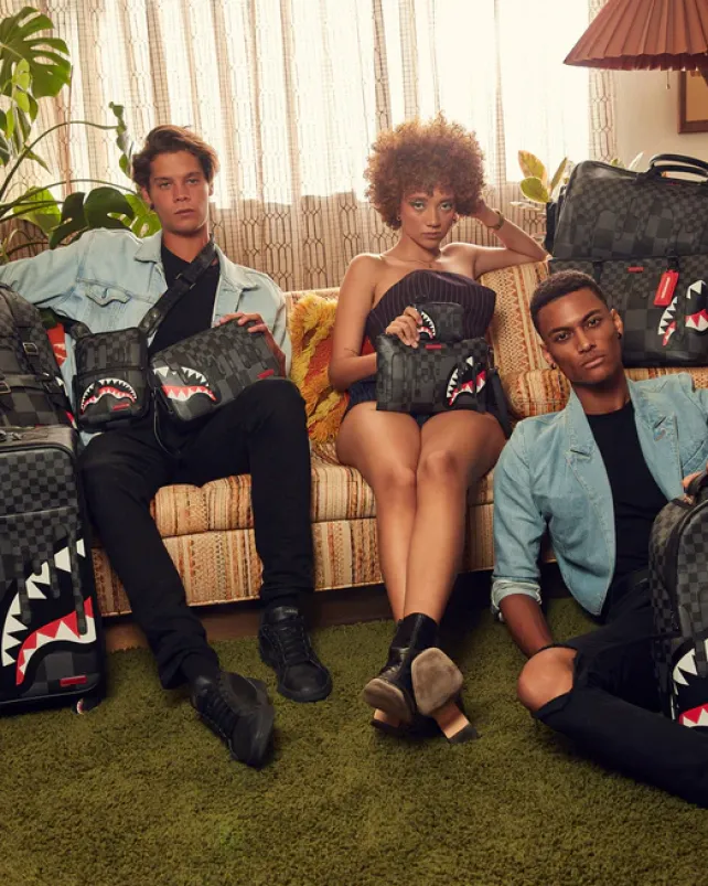 SLINGS>SPRAYGROUND XTC GREY SHARKS IN PARIS SLING