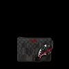 CROSSOVER CLUTCHES>SPRAYGROUND XTC GREY SHARKS IN PARIS CROSSOVER CLUTCH